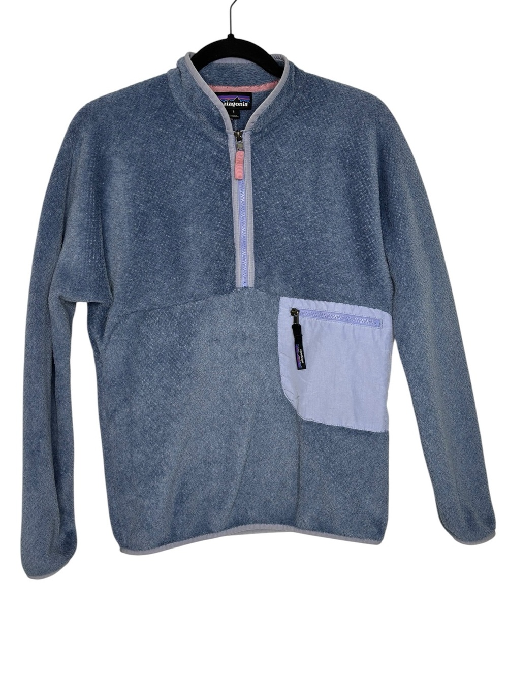 Patagonia Women's Re-Tool 1/2-Zip Fleece Pullover Size Small Cozy Blue